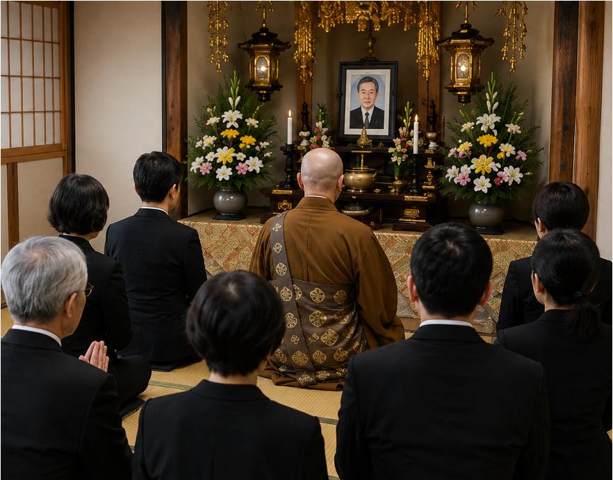 百箇日法要の様子